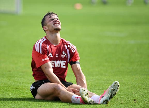 29.09.2026, xophax, Fussball 1.Bundesliga, 1.FC Koeln Training in der Länderspiepause. Thijs Dallinga ( 1.FC Köln ) Koeln