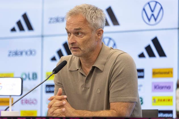 DFB Frauen und U23 Frauen Pressekonferenz, 29.09.2026 Christian Wück (Bundestrainer Deutsche Frauen Nationalmannschaft), DFB Frauen und U23 Frauen Pressekonferenz, Frankfurt, DFB Campus, 29.9.2026 Copyright: xBEAUTIFULxSPORTS Gawlikx