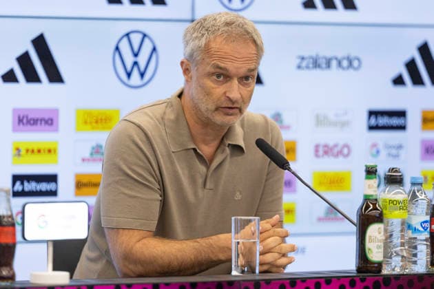DFB Frauen und U23 Frauen Pressekonferenz, 29.09.2026 Christian Wück (Bundestrainer Deutsche Frauen Nationalmannschaft), DFB Frauen und U23 Frauen Pressekonferenz, Frankfurt, DFB Campus, 29.9.2026 Copyright: xBEAUTIFULxSPORTS Gawlikx