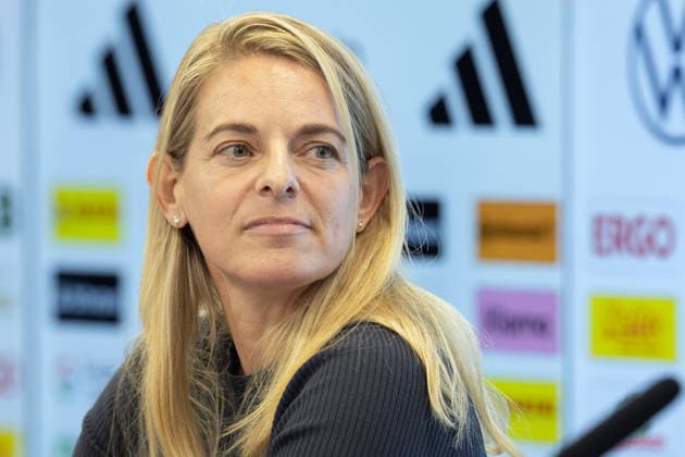 Nominierungs-PK Frauennationalmannschaft DFB-Sportdirektorin Nia Künzer. Pressekonferenz auf dem DFB-Campus in Frankfurt am Main am 29. September 2026., Frankfurt am Main Hessen Deutschland DFB-Campus