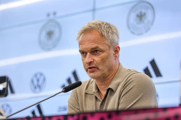 GER, Frankfurt, Pressekonferenz mit Nia Künzer, Christian Wück und Michael Urbansky, hybride Medienrunde, DFB, Start WM-Saison, Deutsche Nationalmannschaft, DFB Campus im Bild: Christian Wück (Bundestrainer Deutschland, Deutsche Nationalmannschaft), DFB Pressekonferenz, PK zum Start der WM Saison der Deutschen Nationalmannschaft der Frauen und der U23 am DFB Campus DFB DFL REGULATIONS PROHIBIT ANY USE OF PHOTOGRAPHS AS IMAGE SEQUENCES AND OR QUASI-VIDEO, 29.09.2026 Copyright: HMBxMedia HendrikxHamelau