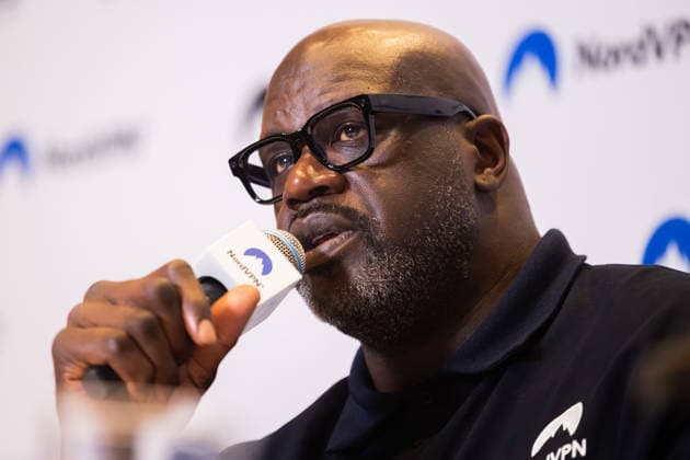 Tomas Okmanas ir Eimantas Sabaliauskas kartu su NBA, Basketball Herren, USA legenda ir verslininku Shaquille‘u O Nealu pristate nauja pasauline partneryste. Vilnius, 2026-09-29. Vilnius Lietuva Copyright: xPatricijaxAdamoviÄx