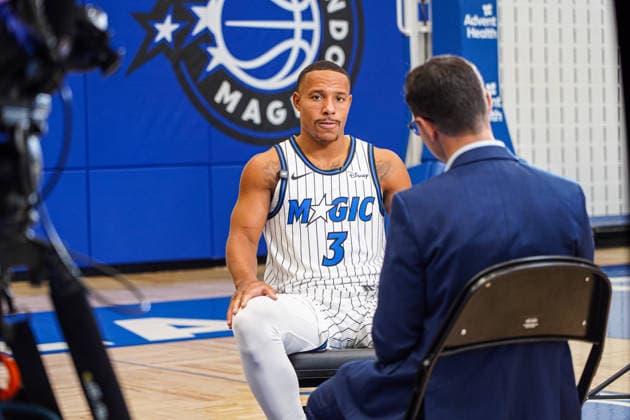 Orlando Magic Media Day 2026, Orlando, Florida, USA Orlando, Florida, USA, September 28, 2026, Desmond Bane 3 during the Orlando Magic Media Day at the Advent Health Training Center. Copyright: xMartyxJean-Louisx