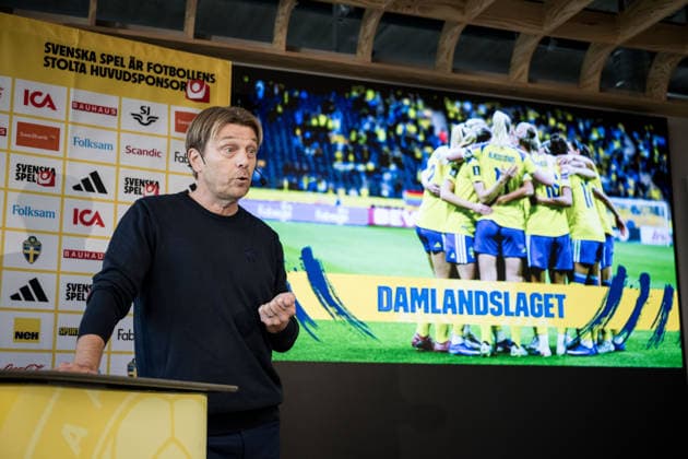 260929 Head coach Tony Gustavsson of the Swedish women s national football team during a press conference, PK, Pressekonferenz on September 29, 2026 in Stockholm. Photo: Jesper Zerman BILDBYRAN kod JZ JZ0761 fotboll football soccer fotball vm-kval kval fifa womens world cup qualifier qualifier landslagsuttagning sverige sweden team presentation dam bbeng fotboll football soccer fotball vm-kval kval fifa womens world cup qualifier qualifier landslagsuttagning sverige sweden team presentation dam bbeng Copyright: JESPERxZERMAN BB260929JZ003