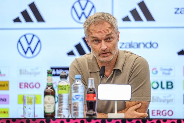 GER, Frankfurt, Pressekonferenz mit Nia Künzer, Christian Wück und Michael Urbansky, hybride Medienrunde, DFB, Start WM-Saison, Deutsche Nationalmannschaft, DFB Campus im Bild: Christian Wück (Bundestrainer Deutschland, Deutsche Nationalmannschaft), DFB Pressekonferenz, PK zum Start der WM Saison der Deutschen Nationalmannschaft der Frauen und der U23 am DFB Campus DFB DFL REGULATIONS PROHIBIT ANY USE OF PHOTOGRAPHS AS IMAGE SEQUENCES AND OR QUASI-VIDEO, 29.09.2026 Copyright: HMBxMedia HendrikxHamelau