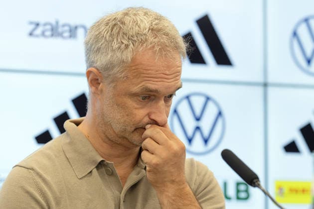Nominierungs-PK Frauennationalmannschaft Bundestrainer Christian Wück. Pressekonferenz auf dem DFB-Campus in Frankfurt am Main am 29. September 2026., Frankfurt am Main Hessen Deutschland DFB-Campus