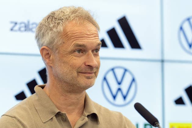 Nominierungs-PK Frauennationalmannschaft Bundestrainer Christian Wück. Pressekonferenz auf dem DFB-Campus in Frankfurt am Main am 29. September 2026., Frankfurt am Main Hessen Deutschland DFB-Campus