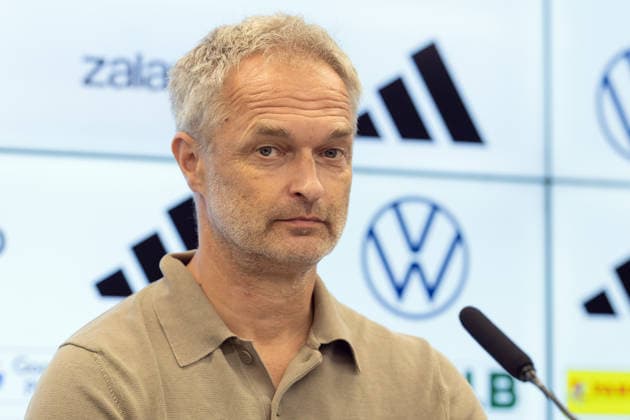 Nominierungs-PK Frauennationalmannschaft Bundestrainer Christian Wück. Pressekonferenz auf dem DFB-Campus in Frankfurt am Main am 29. September 2026., Frankfurt am Main Hessen Deutschland DFB-Campus