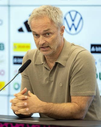 Nominierungs-PK Frauennationalmannschaft Bundestrainer Christian Wück. Pressekonferenz auf dem DFB-Campus in Frankfurt am Main am 29. September 2026., Frankfurt am Main Hessen Deutschland DFB-Campus