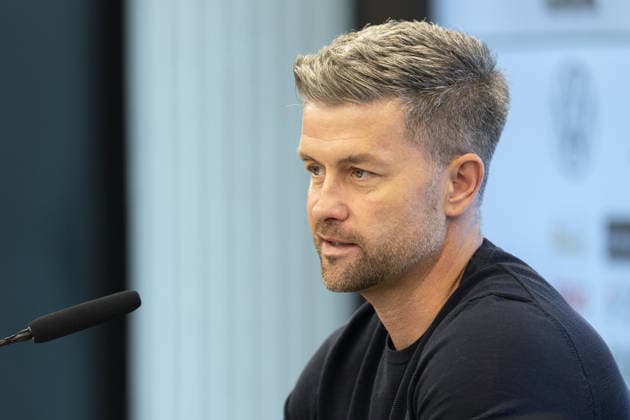 Nominierungs-PK Frauennationalmannschaft U 23-Cheftrainer Michael Urbansky. Pressekonferenz auf dem DFB-Campus in Frankfurt am Main am 29. September 2026., Frankfurt am Main Hessen Deutschland DFB-Campus