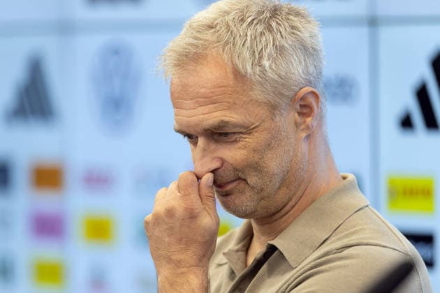 Nominierungs-PK Frauennationalmannschaft Bundestrainer Christian Wück. Pressekonferenz auf dem DFB-Campus in Frankfurt am Main am 29. September 2026., Frankfurt am Main Hessen Deutschland DFB-Campus