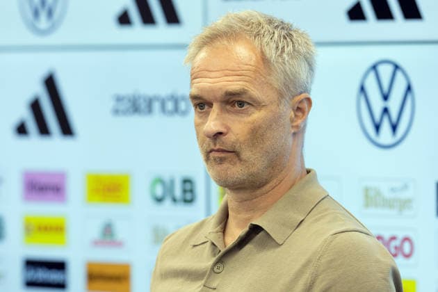 Nominierungs-PK Frauennationalmannschaft Bundestrainer Christian Wück. Pressekonferenz auf dem DFB-Campus in Frankfurt am Main am 29. September 2026., Frankfurt am Main Hessen Deutschland DFB-Campus
