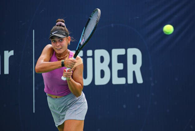 WTA, Tennis Damen 125 Adana Open Tennis Tournament ADANA, TURKIYE - SEPTEMBER 29: Turkish tennis player Melisa Ercan competes against Serbian Lola Radivojevic (not seen) during their round of 32 match at the WTA 125 Adana Open Tennis Tournament at Adana Tennis, Mountain and Water Sports Club (ATDSK) in Adana, Turkiye on September 29, 2026. Yakup Saglam Anadolu Adana Turkey. Editorial use only. Please get in touch for any other usage.  Copyright: x2026xAnadoluxYakupxSaglamx