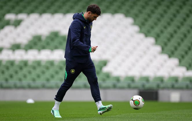 Republic of Ireland Squad Training, Aviva Stadium, Dublin 29 9 2026 Troy Parrott Troy Parrott 29 9 2026  Copyright: xx RB2_2543