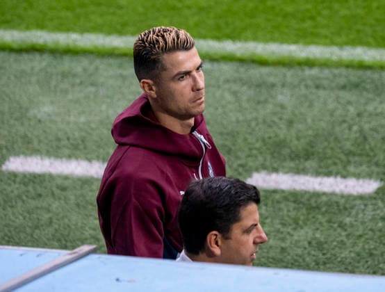 MALMÖ 2026-09-29 Cristiano Ronaldo on the sidelines before the Portugal national football team trains at Eleda Stadium in Malmö on Tuesday evening. Portugal will face Denmark in the Nations League in Copenhagen on Thursday, but is based in Malmö. MALMÖ SWEDEN x50090x