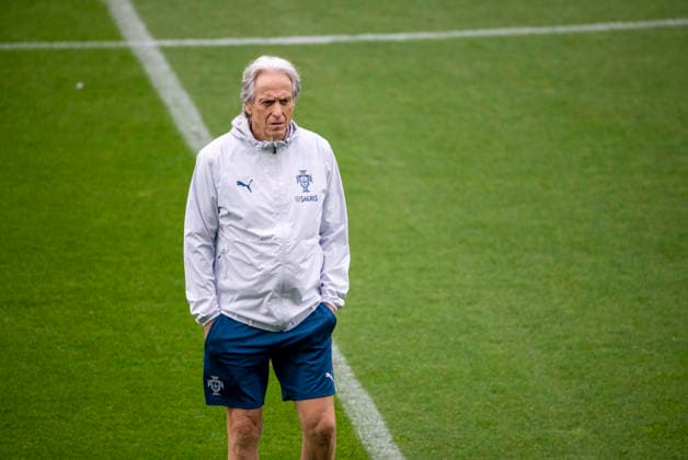 MALMÖ 2026-09-29 national team, Nationalteam captain Jorge Jesus during Portugal s national football team training at Eleda Stadium in Malmö on Tuesday evening. Portugal will face Denmark in the Nations League in Copenhagen on Thursday, but is based in Malmö. MALMÖ SWEDEN x50090x