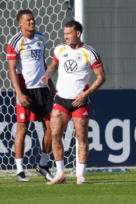 David Raum (Deutschland Germany) - Herzo Base 29.09.2026: Deutsche Nationalmannschaft Nations League Vorbereitung, Home Ground, HerzoBase, World of Adidas, Herzogenaurach