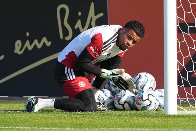 Torwart Noah Atubolu (Deutschland Germany) - Herzo Base 29.09.2026: Deutsche Nationalmannschaft Nations League Vorbereitung, Home Ground, HerzoBase, World of Adidas, Herzogenaurach