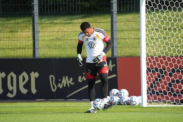Torwart Noah Atubolu (Deutschland Germany) - Herzo Base 29.09.2026: Deutsche Nationalmannschaft Nations League Vorbereitung, Home Ground, HerzoBase, World of Adidas, Herzogenaurach