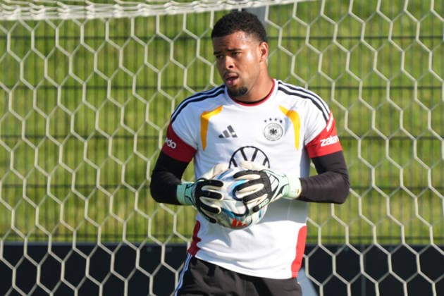 Torwart Noah Atubolu (Deutschland Germany) - Herzo Base 29.09.2026: Deutsche Nationalmannschaft Nations League Vorbereitung, Home Ground, HerzoBase, World of Adidas, Herzogenaurach
