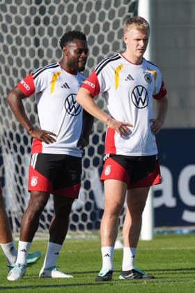 Ridle Baku, Jonathan Burkardt (Deutschland, Germany) - Herzo Base 29.09.2026: Deutsche Nationalmannschaft Nations League Vorbereitung, Home Ground, HerzoBase, World of Adidas, Herzogenaurach