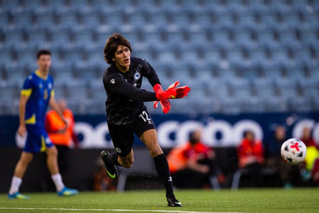 260929 Goalkeeper Amil Siljevic of Bosnia-Herzegovina during the UEFA European Under-21 Qualifier football match between Norway and Bosnia-Herzegovina on September 29, 2026 in Stavanger. Photo: Marius Simensen BILDBYRAN COP 238 bbeng bosnia bosnia-hercegovina em kvalifisering football fotball fotboll norge norway soccer U21, U 21 UEFA EURO, EM, Europameisterschaft,Fussball under-21 qualifiers Copyright: MARIUSxSIMENSEN BB260929BB297