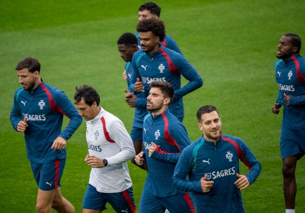 MALMÖ 2026-09-29 Portugal s national soccer team in action during a training session at Eleda Stadion in Malmo, Sweden, on Sept. 29, 2026. Portugal will face Denmark in the Nations League in Copenhagen on Thursday, but is based in Malmö. MALMÖ SWEDEN x50090x