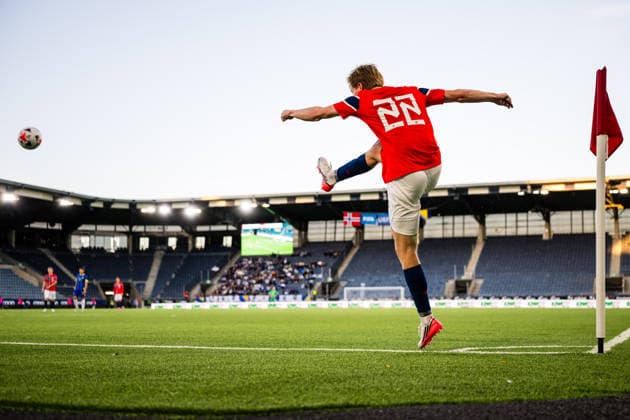 260929 Bo Asulv Hegland of Norway during the UEFA European Under-21 Qualifier football match between Norway and Bosnia-Herzegovina on September 29, 2026 in Stavanger. Photo: Marius Simensen BILDBYRAN COP 238 bbeng bosnia bosnia-hercegovina em kvalifisering football fotball fotboll norge norway soccer U21, U 21 UEFA EURO, EM, Europameisterschaft,Fussball under-21 qualifiers Copyright: MARIUSxSIMENSEN BB260929BB348