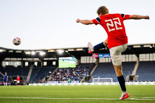 260929 Bo Asulv Hegland of Norway during the UEFA European Under-21 Qualifier football match between Norway and Bosnia-Herzegovina on September 29, 2026 in Stavanger. Photo: Marius Simensen BILDBYRAN COP 238 bbeng bosnia bosnia-hercegovina em kvalifisering football fotball fotboll norge norway soccer U21, U 21 UEFA EURO, EM, Europameisterschaft,Fussball under-21 qualifiers Copyright: MARIUSxSIMENSEN BB260929BB349