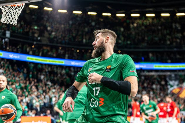 Zalgiris Kaunas vs Olympiacos Piraeus - EuroLeague Jonas Valanciunas portret Kaunas Kaunas Lithuania