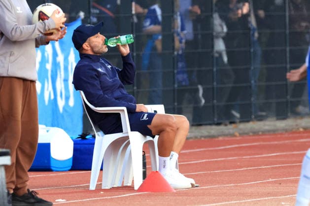 29.09.2026, DEU GER, Fussball , Testspiel, 2.Fussballbundesliga , Spieltag, Saison 2026 2027, Berliner Ernst-Reuter-Stadion, Hertha03 Zehlendorf vs. Hertha BSC Cheftrainer Stefan Leitl ( Hertha BSC Berlin ) 2. Liga: DFB DFL regulations prohibit any use of photographs as image sequences and or quasi-video) nordphoto GmbH Engler Berlin Ernst-Reuter-Stadion Berlin Deutschland Copyright: xNordphotox xEnglerx