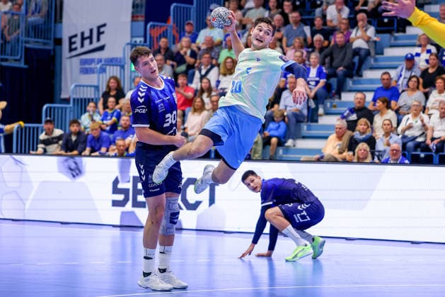 29.09.2026, Handball, EL, VfL Gummersbach - PGE Wybrzeza Gdansk Danzig, 1.Spieltag EHF European League, Saison 2026 27 Herren, Schwalbe-Arena: Ludvig Hallbäck (VfL Gummersbach 20) wirft den Ball auf das Tor Nordrhein-Westfalen Deutschland