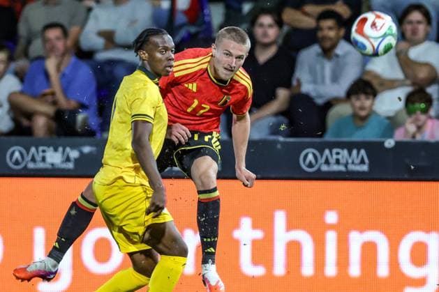 Belgium s Romeo Vermant is pictured in action during a soccer game between Belgium U21, U 21 and Wales U21, Tuesday 29 September 2026 in Westerlo, qualifier 7 8 for the 2027 European Championships. BRUNOxFAHY  x188257549x