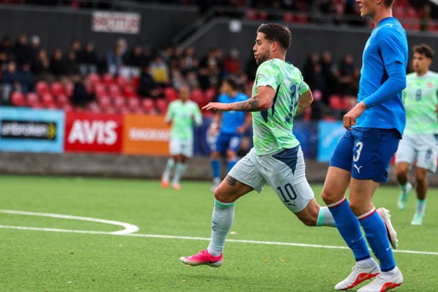 Fussball: Europa: UEFA U21, U 21 Europameisterschaft 2027 - Qualifikation, Gruppe C, 29.09.2026, 15:00 Uhr - Island U21 vs. Schweiz U21 - Throttarvöllur (Reykjavik, Island); Liam Chipperfield (Schweiz U21) Reykjavik Throttarvöllur Reykjavik Island Copyright: xAmiirxAmedjouax