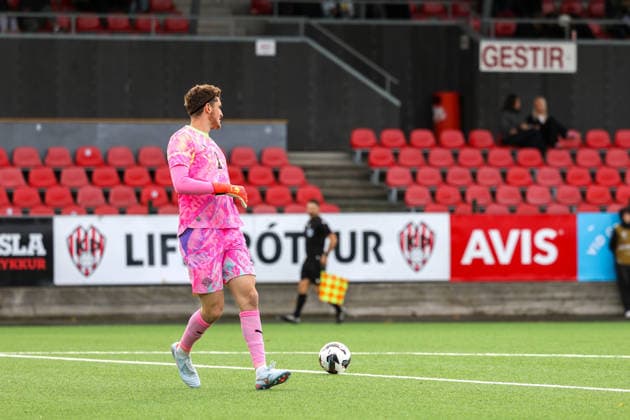 Fussball: Europa: UEFA U21, U 21 Europameisterschaft 2027 - Qualifikation, Gruppe C, 29.09.2026, 15:00 Uhr - Island U21 vs. Schweiz U21 - Throttarvöllur (Reykjavik, Island); Lukas Petersson (Tor, Island U21) Reykjavik Throttarvöllur Reykjavik Island Copyright: xAmiirxAmedjouax