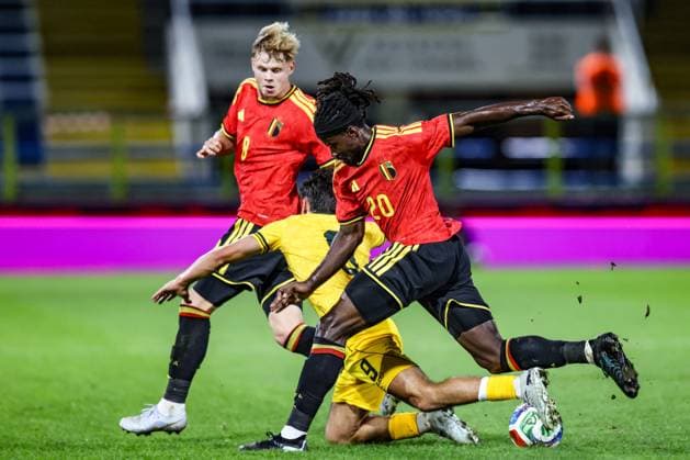 Belgium s Richie Sagrado is pictured in action during a soccer game between Belgium U21, U 21 and Wales U21, Tuesday 29 September 2026 in Westerlo, qualifier 7 8 for the 2027 European Championships. BRUNOxFAHY  x188261567x