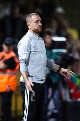 Belgium s Coach Gil Swerts pictured during a soccer game between Belgium U21, U 21 and Wales U21, Tuesday 29 September 2026 in Westerlo, qualifier 7 8 for the 2027 European Championships. BRUNOxFAHY  x188262564x