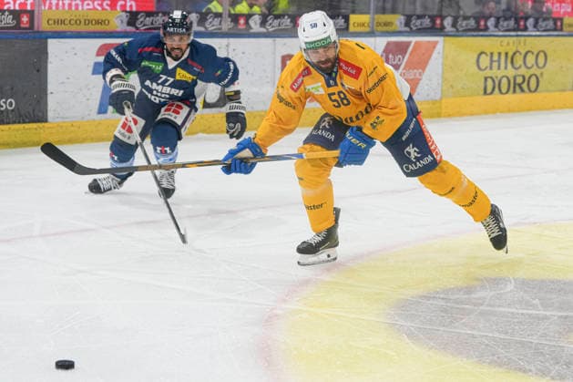 29 09 2026, Quinto, Gottardo Arena, NL: HC AmbrÃ¬-Piotta v HC Davos: 58 Frederic Allard (Davos) Quinto Gottardo Arena Ticino Switzerland Copyright: xJustPictures.ch JarixPestelaccix jp-en-JaPe-JP6_JAr_NL_HCAP_HCD_29Sep2026_000018