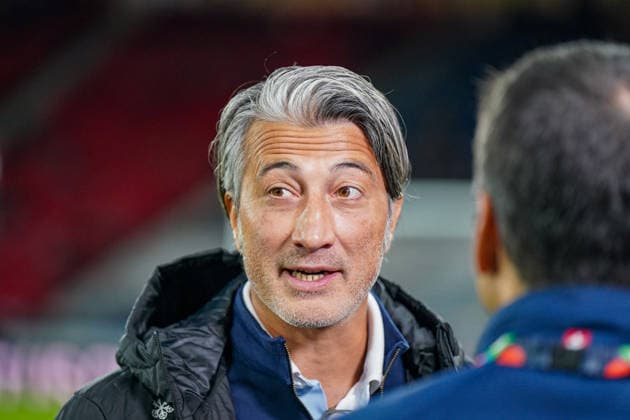 Fussball UEFA Nations League 2026 - 2027, 2. Spieltag - Schottland vs Schweiz - Hampden Park (Glasgow): Murat Yakin (Schweiz, Trainer) Mimik, Gesichtsausdruck, Emotion Copyright: xJOERANxSTEINSIEKx