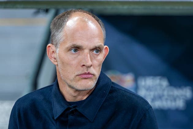 CZECHIA - ENGLAND Head coach of England Thomas Tuchel during UEFA Nations League - League A - Group A3 - Matchday 2 - football match between Czechia and England. Fortuna Arena, Eden, Stadion, Prague, Czechia September 29, 2026. Photo by Branislav Racko Copyright: xx _BRR9825