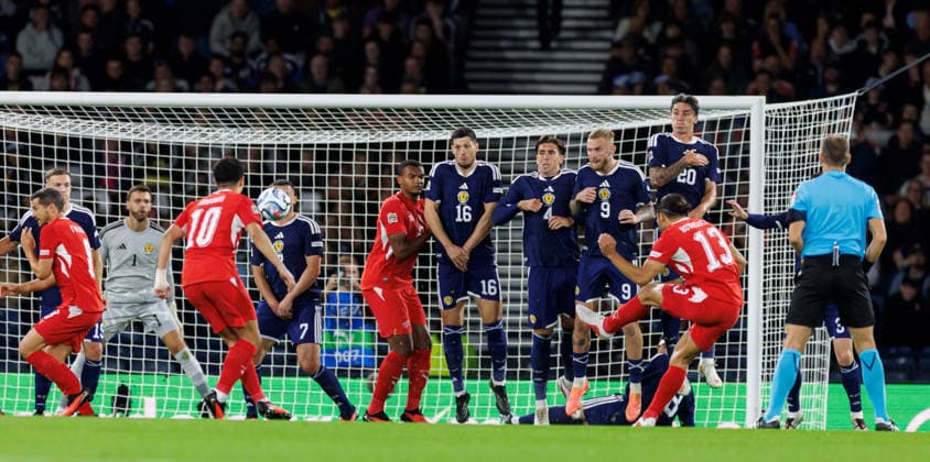 29.09.2026: Scotland v Switzerland: Ricardo Rodriguez of Switzerland scores  Copyright: xWilliexVassx NINTCHDBPICT001112139794