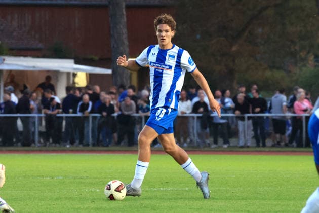 29.09.2026, DEU GER, Fussball , Testspiel, 2.Fussballbundesliga , Spieltag, Saison 2026 2027, Berliner Ernst-Reuter-Stadion, Hertha03 Zehlendorf vs. Hertha BSC Soufian Gouram ( Hertha BSC Berlin 33 ) 2. Liga: DFB DFL regulations prohibit any use of photographs as image sequences and or quasi-video) nordphoto GmbH Engler Berlin Ernst-Reuter-Stadion Berlin Deutschland Copyright: xNordphotox xEnglerx