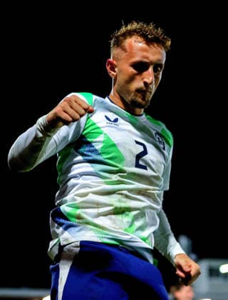 2027 UEFA Under 21 European Qualifier, Munster FA Turner s Cross, Cork 29 9 2026 Republic of Ireland U21, U 21 vs Kazakhstan U21 Ireland s Sam Curtis celebrates after he scores his sides 3rd goal of the match Sam Curtis celebrates after he scores his sides 3rd goal of the match 29 9 2026  Copyright: xx R1594464