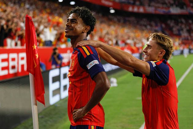 NED: Spain v Croatia. UEFA Nations League. Matchday 2. Lamine Yamal of Spain during Spain v Croatia UEFA Nations League match at La Cartuja Stadium on September 29, 2026 in Sevilla, Spain. kpng Copyright: xAntonioxPozox xPRESSINPHOTOx AP_2627_ESP_CRO_002