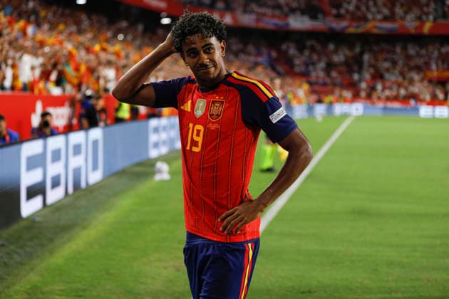 NED: Spain v Croatia. UEFA Nations League. Matchday 2. Lamine Yamal of Spain during Spain v Croatia UEFA Nations League match at La Cartuja Stadium on September 29, 2026 in Sevilla, Spain. kpng Copyright: xAntonioxPozox xPRESSINPHOTOx AP_2627_ESP_CRO_003
