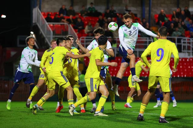 2027 UEFA Under 21 European Qualifier, Munster FA Turner s Cross, Cork 29 9 2026 Republic of Ireland U21, U 21 vs Kazakhstan U21 Ireland s Sam Curtis scores his sides 3rd goal of the match Sam Curtis scores his sides 3rd goal of the match 29 9 2026  Copyright: xx R1594413