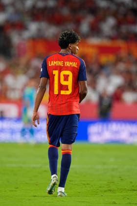 September 29, 2026, Sevilla, Sevilla, Spain: Lamine Yamal of Spain looks on during the UEFA Nations League 2026 27 group phase match between Spain and Croatia at Ramon Sanchez-Pizjuan stadium on September 29, 2026, in Sevilla, Spain. Sevilla Spain - ZUMAa181 20260929_zaa_a181_074 Copyright: xJoaquinxCorcherox