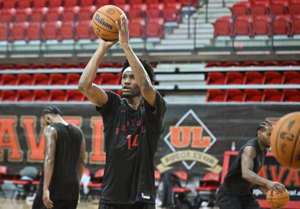 September 29, 2026, Quebec, Qc, Canada: Toronto Raptors JaöÄÃ Kobe Walter during basketball training camp action in Quebec City, Tuesday, Sept. 29, 2026 Canada News - September 29, 2026  - ZUMAc35_ 20260929_zaf_c35_080 Copyright: xJacquesxBoissinotx