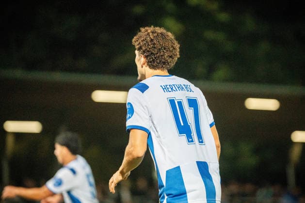 Testspiel: Hertha BSC vs. Hertha 03 Zehlendorf; Berlin, 29.09.2026 Testspiel: Selim TELIB (Hertha BSC 47) während dem Spiel Hertha BSC vs. Hertha 03 Zehlendorf im Ernst-Reuter-Sportfeld am September 29, 2026 in Berlin, Deutschland. Copyright: xBEAUTIFULxSPORTS Kuehnx
