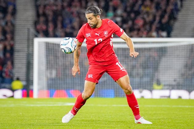 Fussball UEFA Nations League 2026 - 2027, 2. Spieltag - Schottland vs Schweiz - Hampden Park (Glasgow): Ricardo Rodriguez (Schweiz, 13) Copyright: xJOERANxSTEINSIEKx